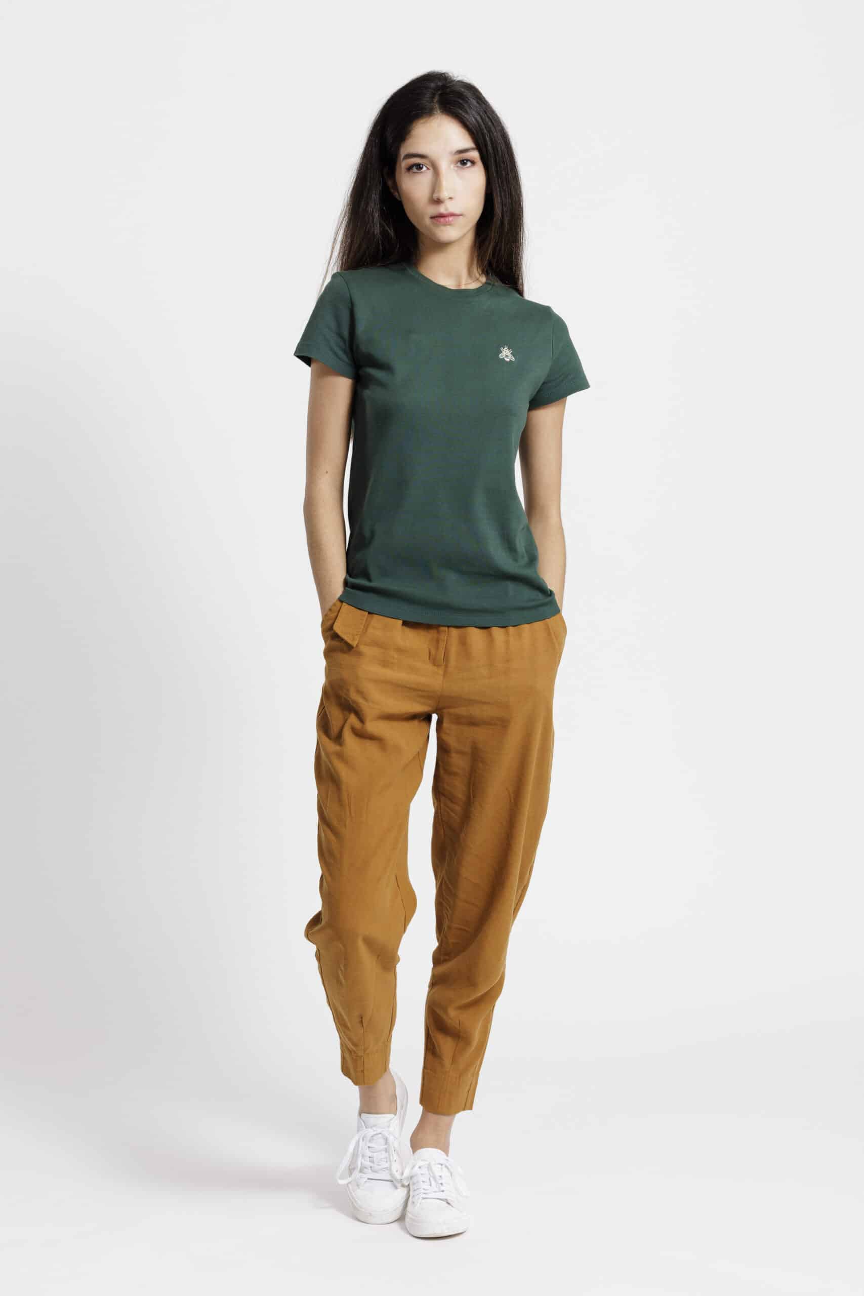 T-shirt femme pied vert empire
