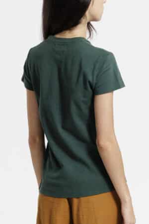T-shirt femme dos vert empire