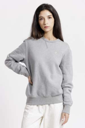 Sweat femme face gris chiné