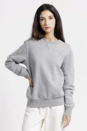 Sweat femme face gris chiné