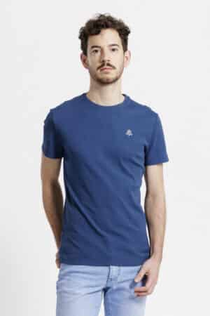 T-shirt homme face bleu de cobalt