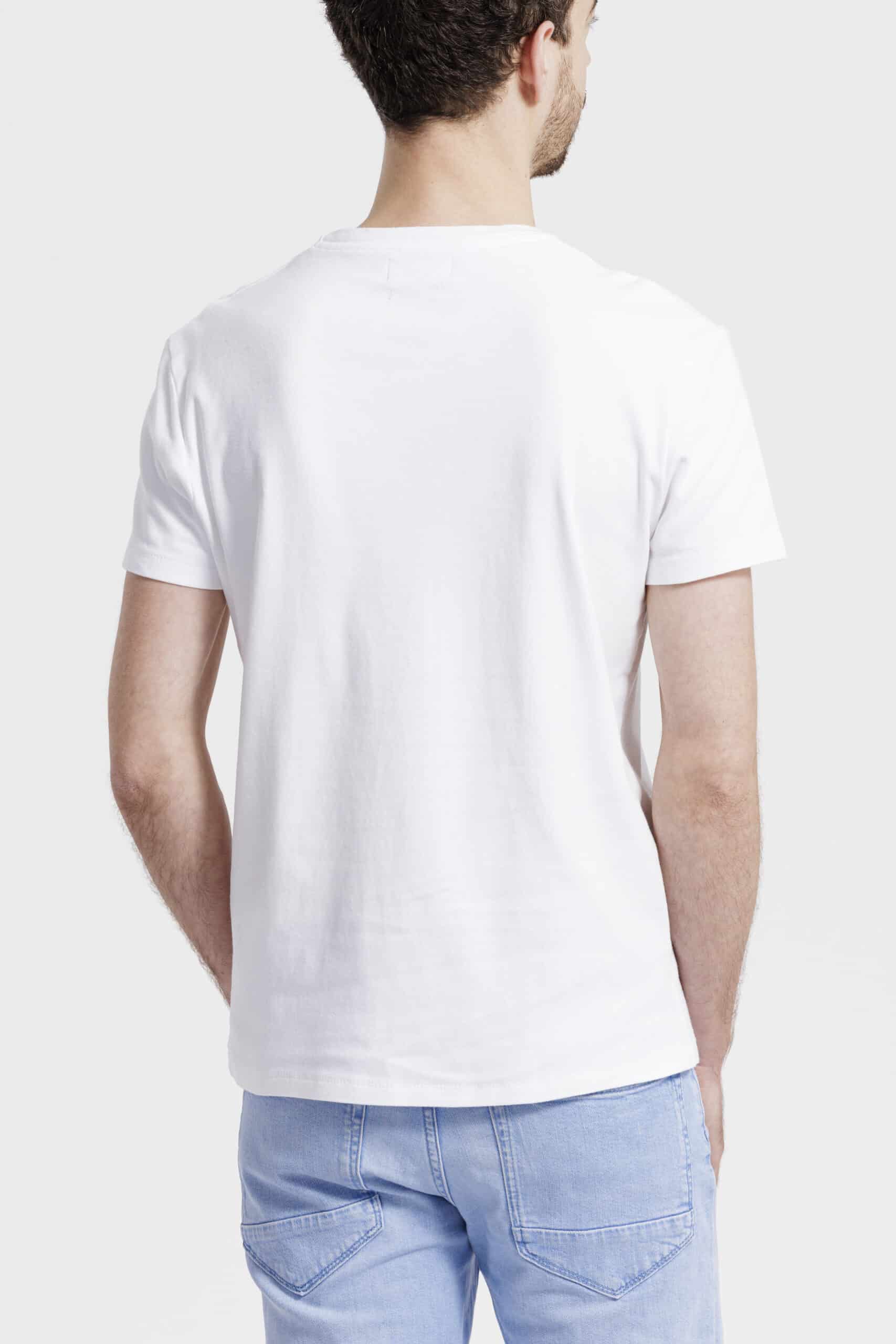 T-shirt homme dos blanc