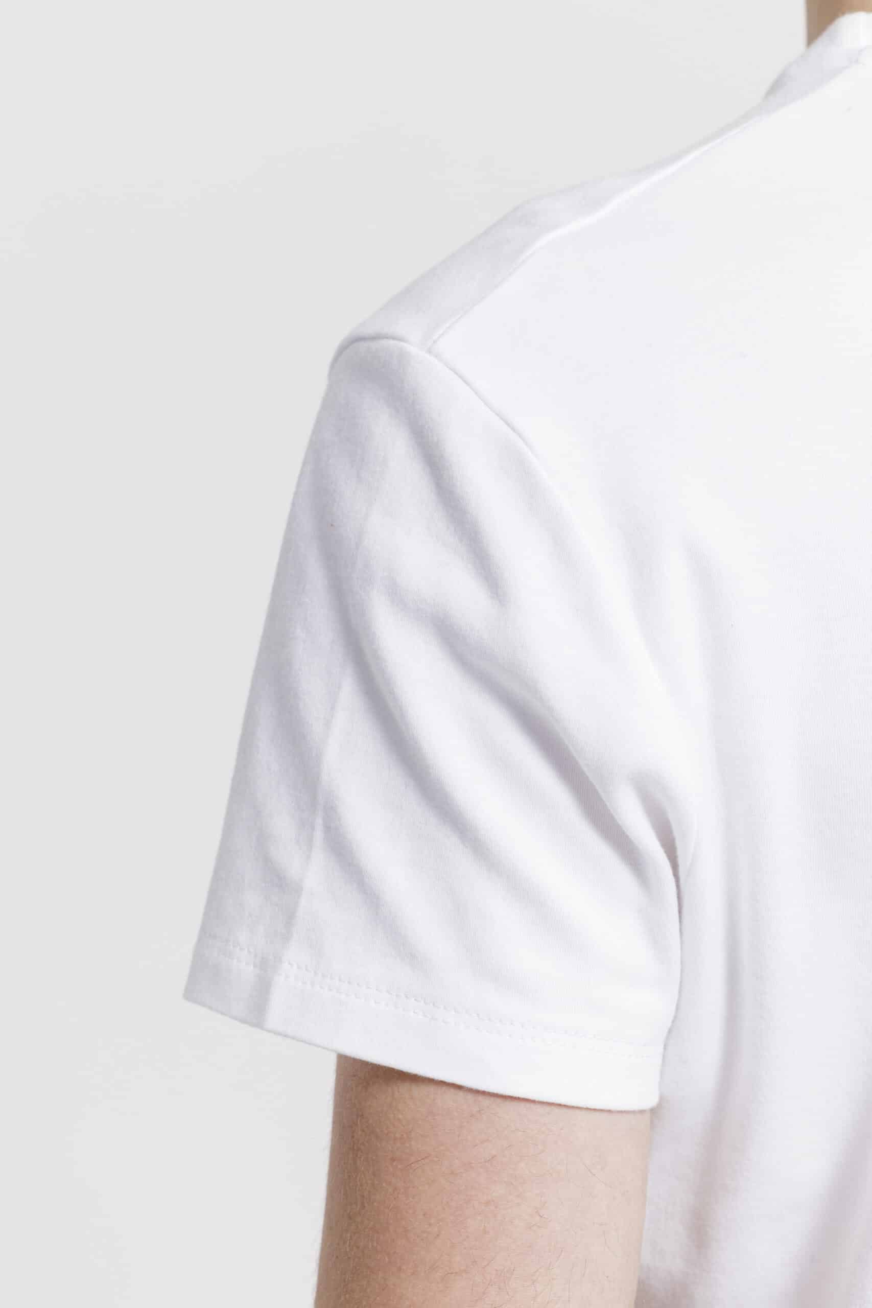 T-shirt homme épaule blanc