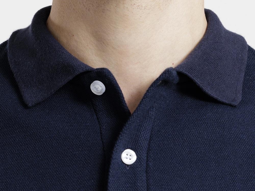 Polo homme détail col